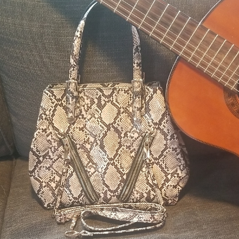 Jessica Simpson Snakeskin Shoulder Bag